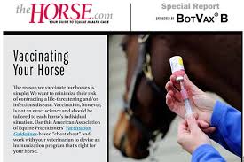 Equine Vaccination Cheat Sheet The Horse