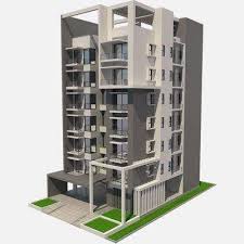 Apartment Building 3d Model Apartment Building 3d Model Building Exterior