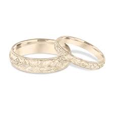 You'll receive email and feed alerts when new items arrive. His Hers Wedding Bands Hand Engraved Wedding Bands Yellow Gold Matching Rings Couple Wedding Bands Set Vintage Wedding Rings Unique
