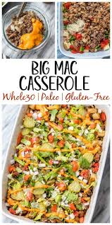 This Is A Delicious And Easy Whole30 Ground Beef Casserole Recipe That Is A Healthy Take On A Big Beef Casserole Recipes Healthy Casserole Recipes Macro Meals