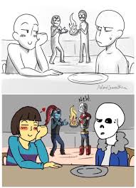 Draw My Squad This Should Be A Ship Frisk X Sans With No Other Sans Ship With Other Ppl And Same With Frisk Undertale Funny Undertale Comic Undertale