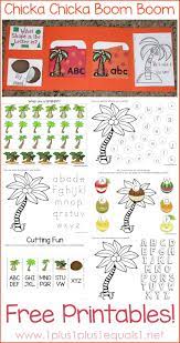 Chicka chicka 1, 2, 3; Chicka Chicka Boom Boom Theme Printables