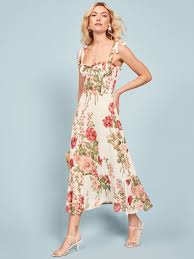 Nikita Dress Reformation Dress Midi Ruffle Dress Dresses