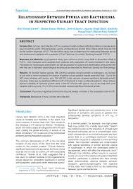 Pdf Relationship Between Pyuria And Bacteriuria In Suspected Urinary Tract Infection