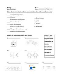 Biochemistry Tests For Food Macromolecules Carbohydrates Macromolecule Worksheet Macromolecules Macromolecules Biology Map Worksheets