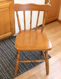 Upcycled Garage Sale Chair With Stenciled Wedding Ring Quilt Pattern Chairs For Sale Chair Wooden Dining Chairs