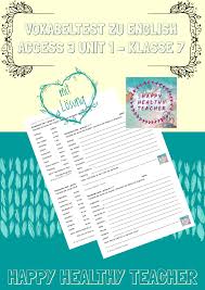 Vokabeltest English G Access 3 Unit 1 Klasse 7 Seite 173 Unterrichtsmaterial Im Fach Englisch In 2020 Vokabeln Englischunterricht Berufliche Bildung