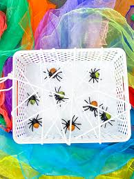 Explore several different types of spiders with your toddler or preschooler with this fun and free printable set of spider cards. Easy Spider Web Basket Activity For Toddlers Kid Activities With Alexa
