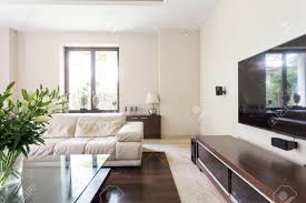 (0.0) out of 5 stars. Elegant And Cozy Living Room With White Couch Glass Table And Stock Photo Picture And Royalty Free Image Image 73047211