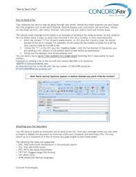 Email to a fax number. How To Send A Fax Downloads Concord