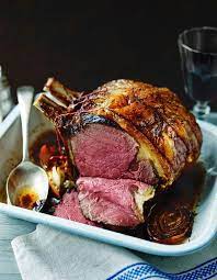 So you might opt for a subtle, simple baked potato or yorkshire pudding with au jus on the side instead of a big, flavorful beef gravy over mashed potatoes. Mary Berry S Festive Feasts Roast Prime Rib Of Beef And Classic Mince Pies Christmas Food Dinner Prime Rib Of Beef Beef Rib Roast