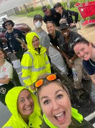 Despite the rain, our BSO team continued to install child safety seats to  ensure children are safe while traveling