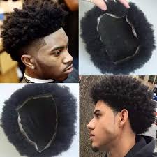 If a black guy keeps his hair longer than about one inch, it looks perfect when it's wet, but as soon as it dries, completely loses its. Amazon Com Afro Curly Toupee Super Thin Based Men S 100 Human Hair Full Hand Tied Full Lace Toupee For Men Beauty