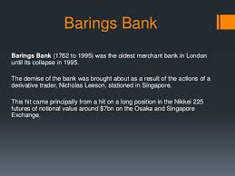 279 lafayette st, london, oh 43140. Barings Bank A Failure In Risk Management