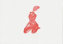 Yoga Art Bharavadjasana Red Original Watercolour By Sybilleart Yoga Art Yoga Illustration Art