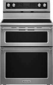 Kitchenaid service center understands the inconvenience created by loss of operability of a cooking or cleaning appliance. Kitchenaid 6 7 Cu Ft Self Cleaning Freestanding Double Oven Electric Convection Range Stainless Steel Kfed500ess Best Buy