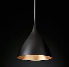 Agnes Pendant Matte Black Gilded Rh Modern Ceiling Lights Gold Pendant Lighting Hanging Ceiling Lights