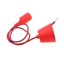 Socket Pendant Light, Ablevel E26 E27 Socket Base Silicon Pendant Hanging  Lamp Holder with Wire