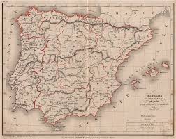 04/06/2021 à partir de 19:30. Espagne Et Portugal By Meissas Michelot Spain Portugal Iberia 1861 Map