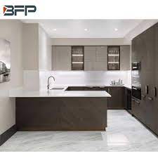 They bring a certain dash of classiness to the room however they are used. China Modern Dark Small Style Flat Mdf Wooden Kitchen Cabinets China Furniture Kitchen