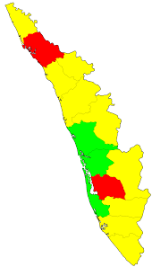How to color kerala map? File Kerala Covid 19 Zoning State Map Svg Wikipedia