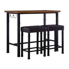 Shown at 70 long x 12 wide x 36 tall, the top is 1.75 thick solid black walnut, complimented with tube steel legs. Bar Table Set Kitchen Dining Room Furniture Furniture The Home Depot