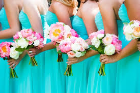 Nautical beach wedding bouquet with plumerias and shells $ 229.95 + quick view. Elegant Pink And Gold Wedding Every Last Detail Bridesmaids Bouquets Pink Wedding Turquoise Bridesmaid Dresses