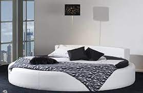 Runde betten gibt es in verschiedenen varianten. Rundes Bett California In O 220 Cm Komfortables Designerbett Schwarzes Spaltleder Echt Leder Inkl Matratze Amazon De Kuche Haushalt Wohnen
