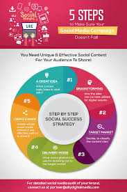 5 Steps To Make Sure Your Social Media Campaign Doesn T Fail Infographic H Social Media Marketing Campaign Social Media Design Graphics Social Media Campaign