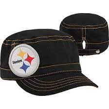 Pittsburgh Steelers Ladies Military Chic Cadet Adjustable Cap Steelers Women Steelers Outfit Pittsburgh Steelers Merchandise
