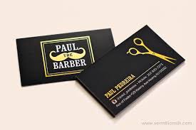 Black And Gold Barber Logo Gold Foil Stamping Over A Black Silk Laminated Business Card Creates A Unique And Lu Cartao De Visita Baixar Modelo De Curriculo Modelos De Curriculo