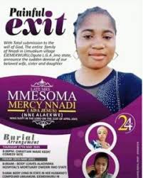 Check spelling or type a new query. Family Of Late Comedienne Ada Jesus Releases Burial Poster And Date Storiesday Top News Now