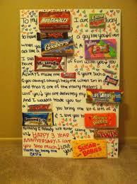 Homemade Birthday Ideas For Husband On A Budget Cute Cheap 3 Year Anniversary Present For My Boyfriend 3 Candyposter Boyfriend Anniversary Gifts Creative Anniversary Gift One Year Anniversary Gifts