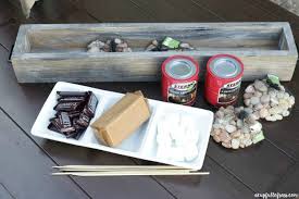 Portable to be put on anywhere. Diy Tabletop S Mores Roasting Station A Cup Full Of Sass