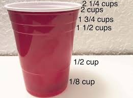 Lines On A Solo Cup Are Measurements Baking Chart Recipes Outdoor Cooking
