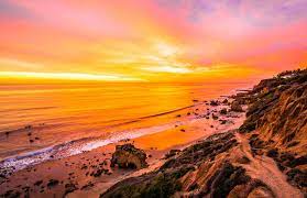 Best Malibu Sunset Red Yellow Orange Clouds Magical El Matador Beach Sunset Nikon D810 Hdr Photos Dr Elliot Mcgucken Fine Art Photography 14 24mm Nikkor Sunset Pictures Sunset Wallpaper Ocean Sunset