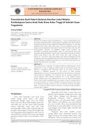 Karena aku juga tahu kalau aku bukan ayah kandungnya apalagi aku tahu kalau cinta sama mamanya saja sering ngeyel kalau di bilangin, bahkan dia sering bersikap kasar pada istriku. Pdf Penumbuhan Budi Pekerti Berbasis Kearifan Lokal Melalui Pembelajaran Sastra Anak Di Sekolah Dasar