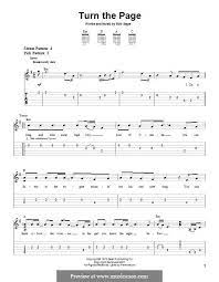 Turn The Page By B Seger Guitar Lessons For Beginners Saxophone Music Guitar Songs For Beginners