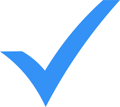 Blue Check Mark icon PNG and SVG Vector Free Download