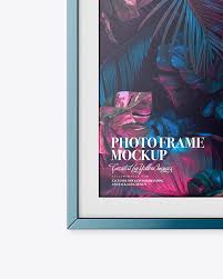 Download Glossy Photo Frame Mockup In Object Mockups On Yellow Images Object Mockups PSD Mockup Templates