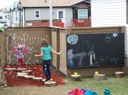 Colored Outdoor Chalk Boards Preschool Playground Ideas Spielplatz Selbermachen Und Zaun