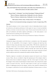 In malaysia employment law is outlined in the employment act 1955 and the industrial relations act 1967, which deal with relations between employers, employees and trade unions. Pdf Relationship Between Rewards And Employee Performance A Mediating Role Of Job Satisfaction