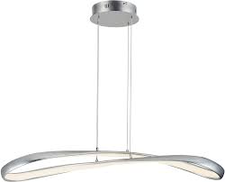 Et2 E24737 Sl Clover Modern Silver Leaf Led Kitchen Island Lighting Et E24737 Sl