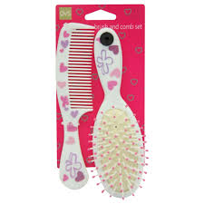 99 ($8.99/count) get it as soon as wed, oct 28. Qvs Kids Hair Brush And Comb Set