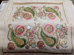 Turk Isi Sehpa Ortusu Elde Nakis Makine Nakis Tasarimlari Crewel Embroidery