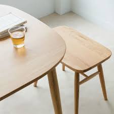 Oak Table Round Legs W150cm W150 D80 H72cm Muji Muji Furniture Dining Table Sizes Oak Table