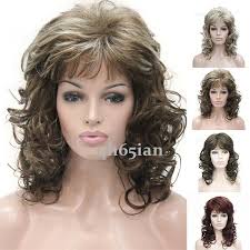 Bangs Synthetic Curly Wigs & Hairpieces for sale