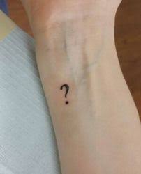 Home Custom Tattoo Design Wrist Tattoos For Guys Small Wrist Tattoos Question Mark Tattoo