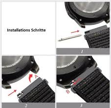 My boyfriend has the same band for his. Nylon Sport Armband Loop Fur Samsung Watch 22mm 20mm Nylonband Sportarmband Ebay