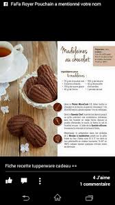 Madeleines Chocolat Faire Fondre Du Chocolat Madeleine Chocolat Recette Tupperware